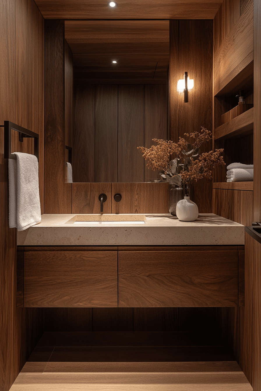 27 Powder Room Ideas That Will Turn Your Tiny Bathroom Into a Showstopping Retreat 19 27 Powder Room Ideas That Will Turn Your Tiny Bathroom Into a Showstopping Retreat