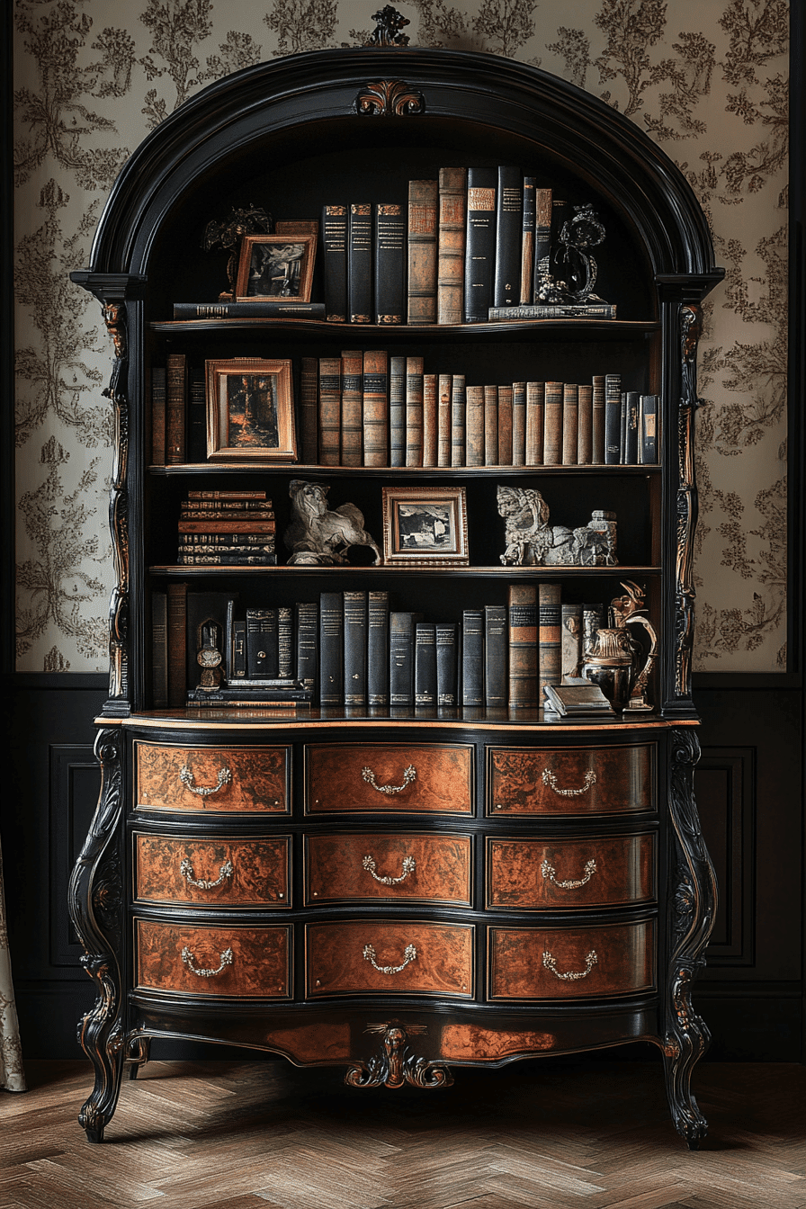 27 Antique Bookshelf Ideas That Will Make Your Home Library Look Like a Masterpiece 21 27 Antique Bookshelf Ideas That Will Make Your Home Library Look Like a Masterpiece