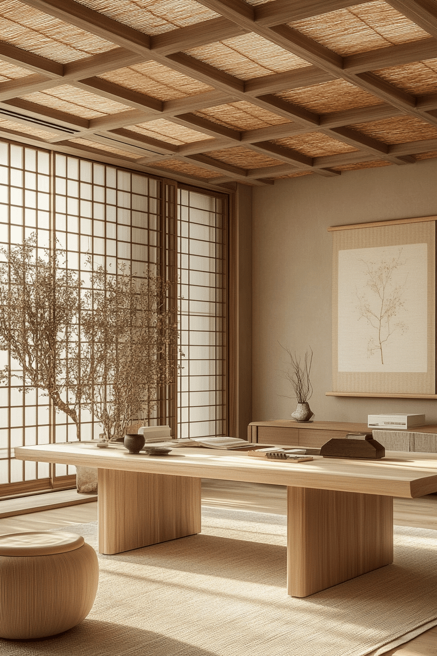 27 Japandi Office Ideas That Will Transform Your Workspace Into a Sanctuary of Focus 23 27 Japandi Office Ideas That Will Transform Your Workspace Into a Sanctuary of Focus