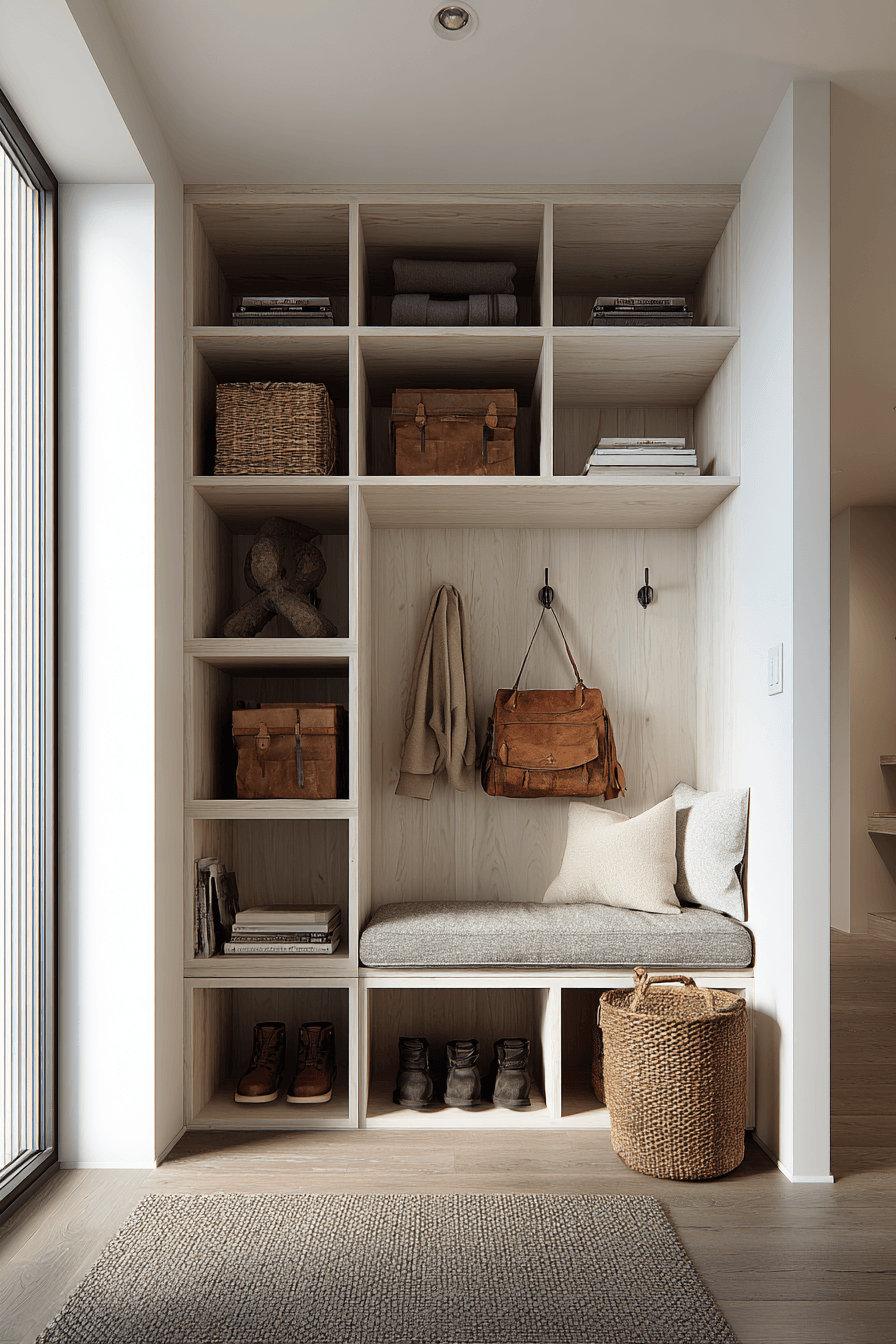 27 Japandi Mudroom Ideas That Will Make Coming Home Feel Like a Breath of Fresh Air 24 27 Japandi Mudroom Ideas That Will Make Coming Home Feel Like a Breath of Fresh Air
