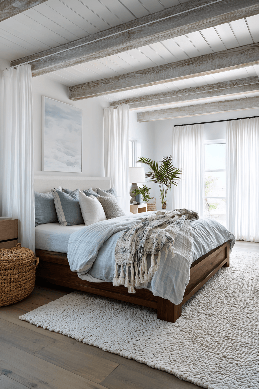 27 Coastal Master Bedroom Ideas That Will Make You Feel Like Youre on Vacation 26 27 Coastal Master Bedroom Ideas That Will Make You Feel Like Youre on Vacation