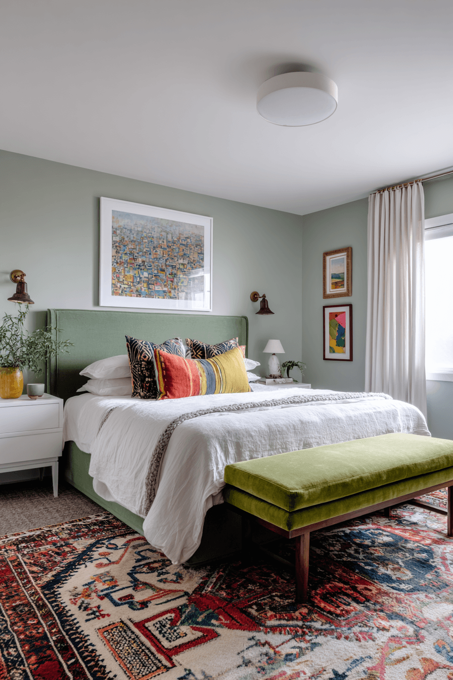 27 Sage Green Farmhouse Bedroom Ideas That Will Transform Your Sleep Sanctuary 9 27 Sage Green Farmhouse Bedroom Ideas That Will Transform Your Sleep Sanctuary