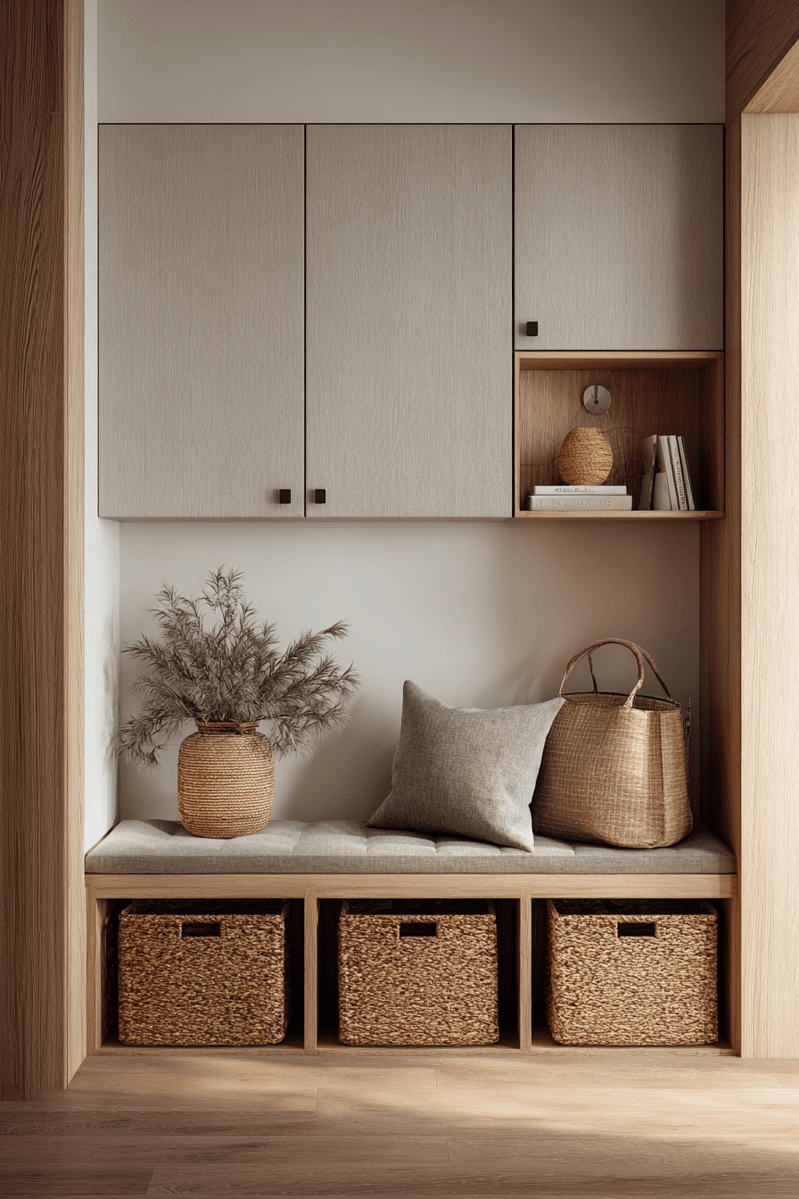 27 Japandi Mudroom Ideas That Will Make Coming Home Feel Like a Breath of Fresh Air 9 27 Japandi Mudroom Ideas That Will Make Coming Home Feel Like a Breath of Fresh Air